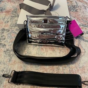 Think Rolyn silver mirror bum bag new